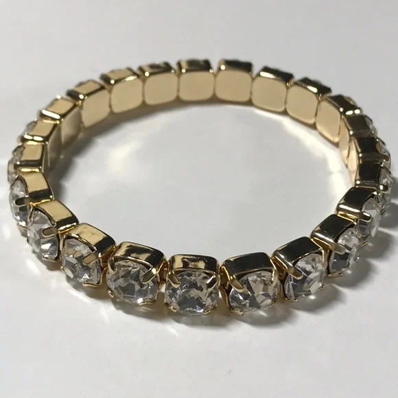 rhinestone stretch bracelet - Picture 2 of 5